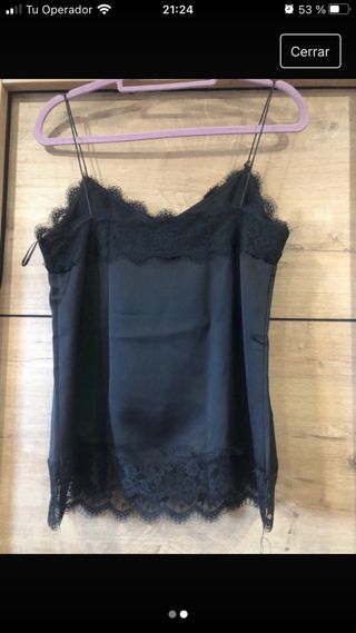 Camiseta tirantes lencera