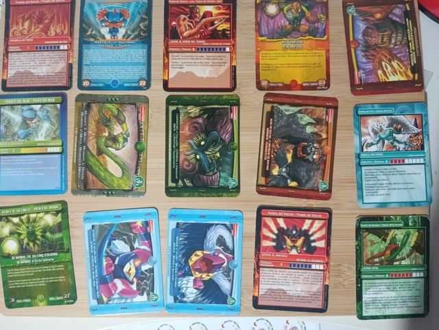 Muestrario cartas Gormiti para figuras