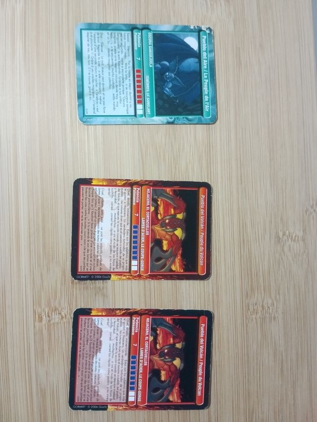 Cartas Gormiti sueltas