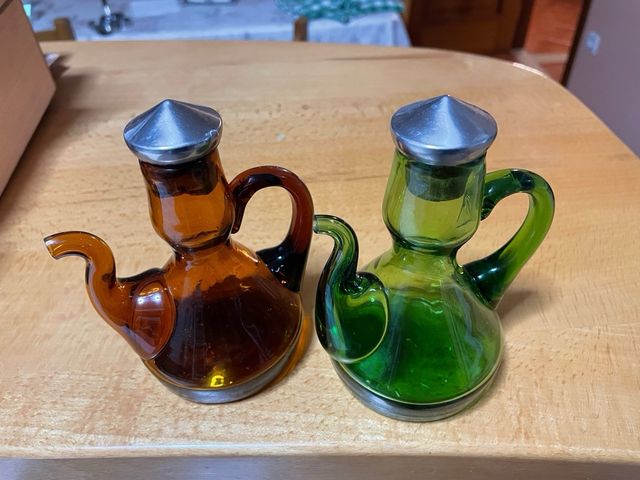 Aceiteras cristal vintage