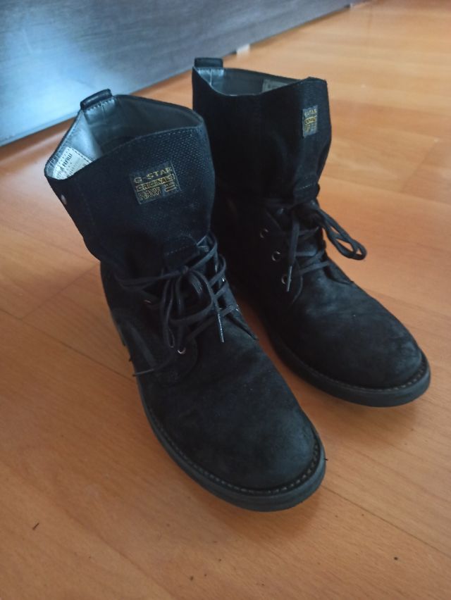 Botas negras de cuero G-Star