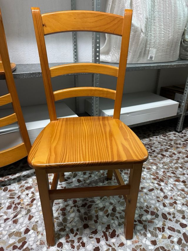 6 Sillas comedor de pino macizas