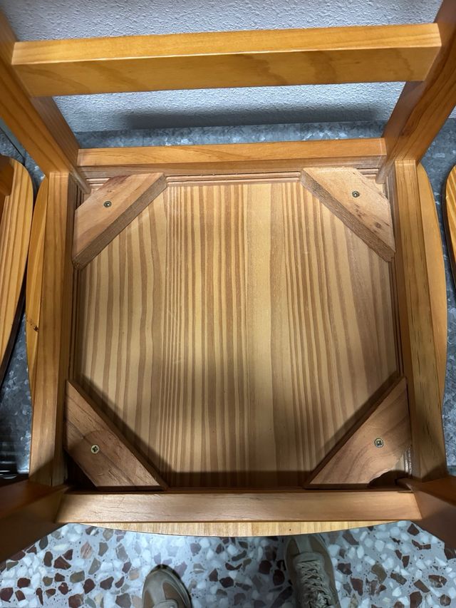 6 Sillas comedor de pino macizas