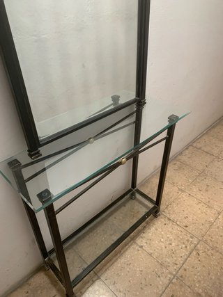 Mueble recibidor y espejo