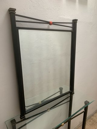 Mueble recibidor y espejo