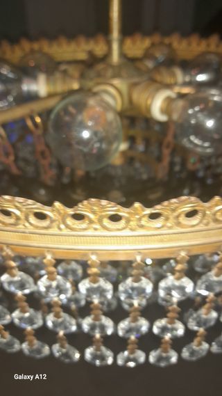 Lámpara de techo de cristal de lagrimas