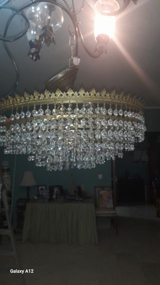 Lámpara de techo de cristal de lagrimas