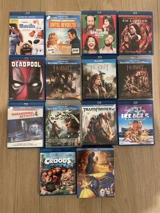 Lote peliculas Blu ray