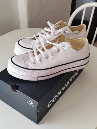 Converse Plataforma Blancas