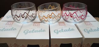 8 Taças de sobremesa Mc Donalds