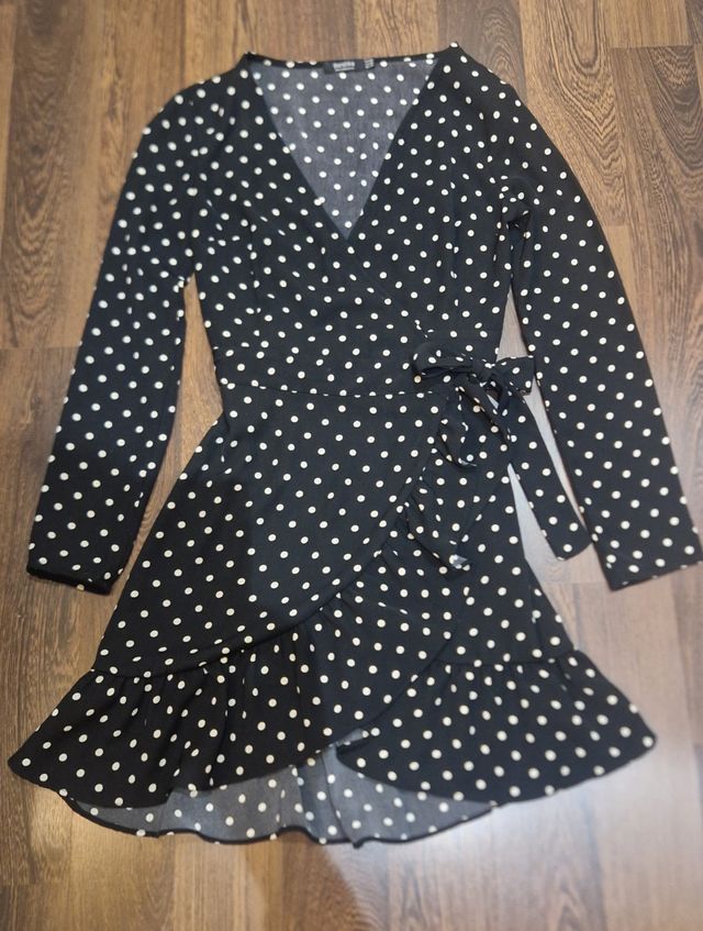 Vestido lunares Bershka