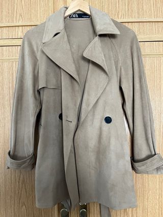 Chaqueta antelina Zara