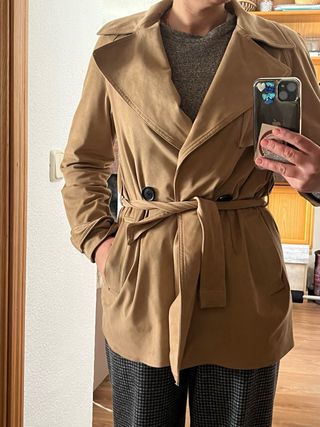 Chaqueta antelina Zara