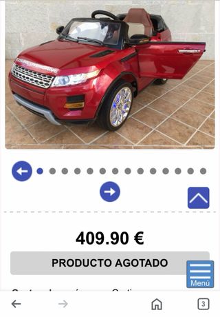 Coche de bateria infantil