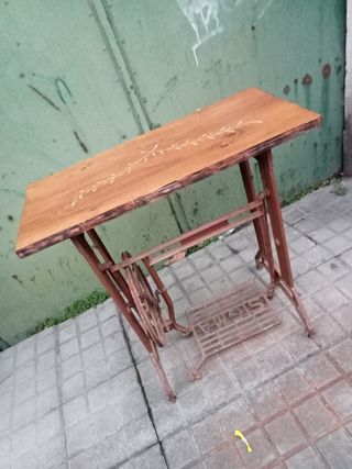 ANTIGUA MESA PIE MAQUINA COSER ALFA B E
