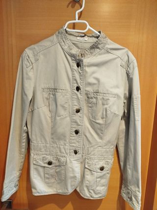 Parka vaquera con abalorios Pull&bear