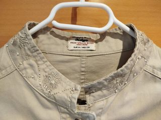 Parka vaquera con abalorios Pull&bear