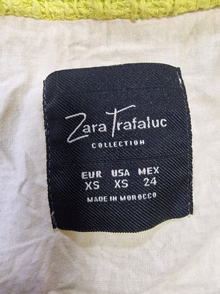 Chaqueta Zara amarillo fluor talla XS