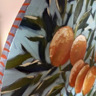 Cuadro óleo redondo Naranjas