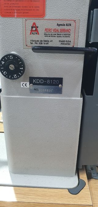 Maquina coser doble aguja