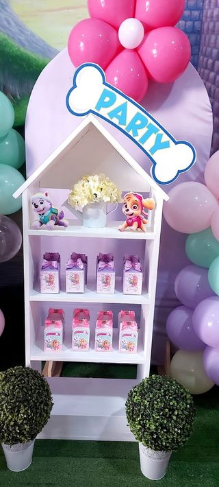 Estantería mueble casita de madera