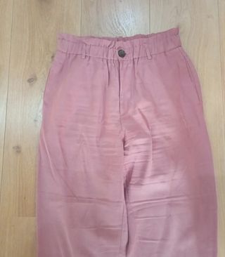 Pantalón chino rosa Zara
