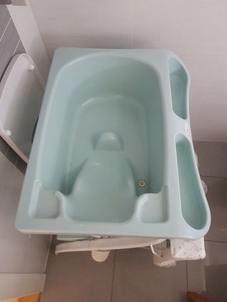 Mini cuna Jané, colchon ECUS. Bañera cambiador