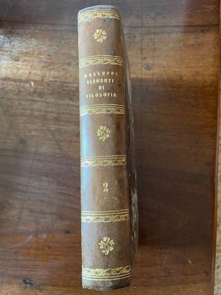 Antichi libri di filosofia 2 volumi Galluppi