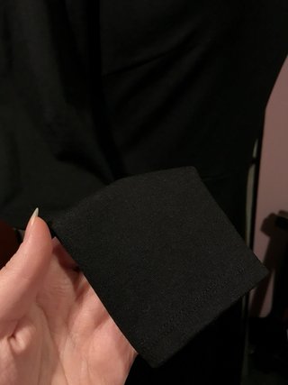 Vestitino nero invernale curvy maniche lunghe