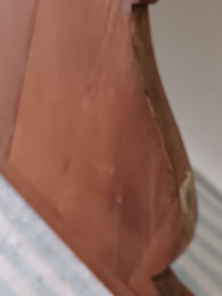 Specchio da comò in legno massello vint