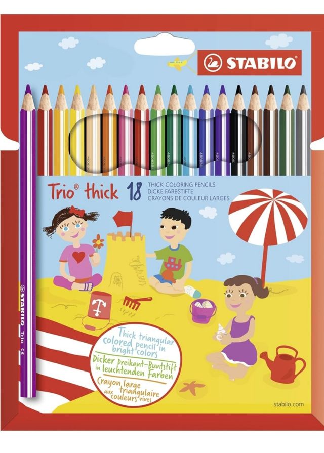 Lápices NUEVOS triangulares Stabilo Trio Thick