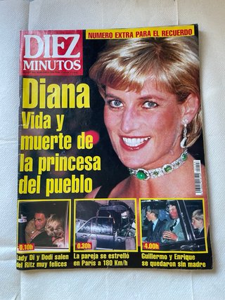 Revista antigua Muerte princesa Diana
