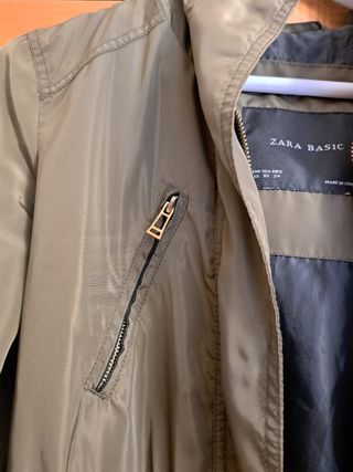 Gabardina abrigada zara