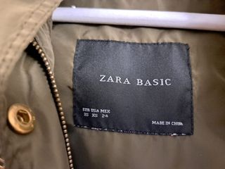 Gabardina abrigada zara