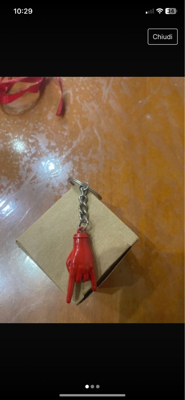 Portachiavi manina corno