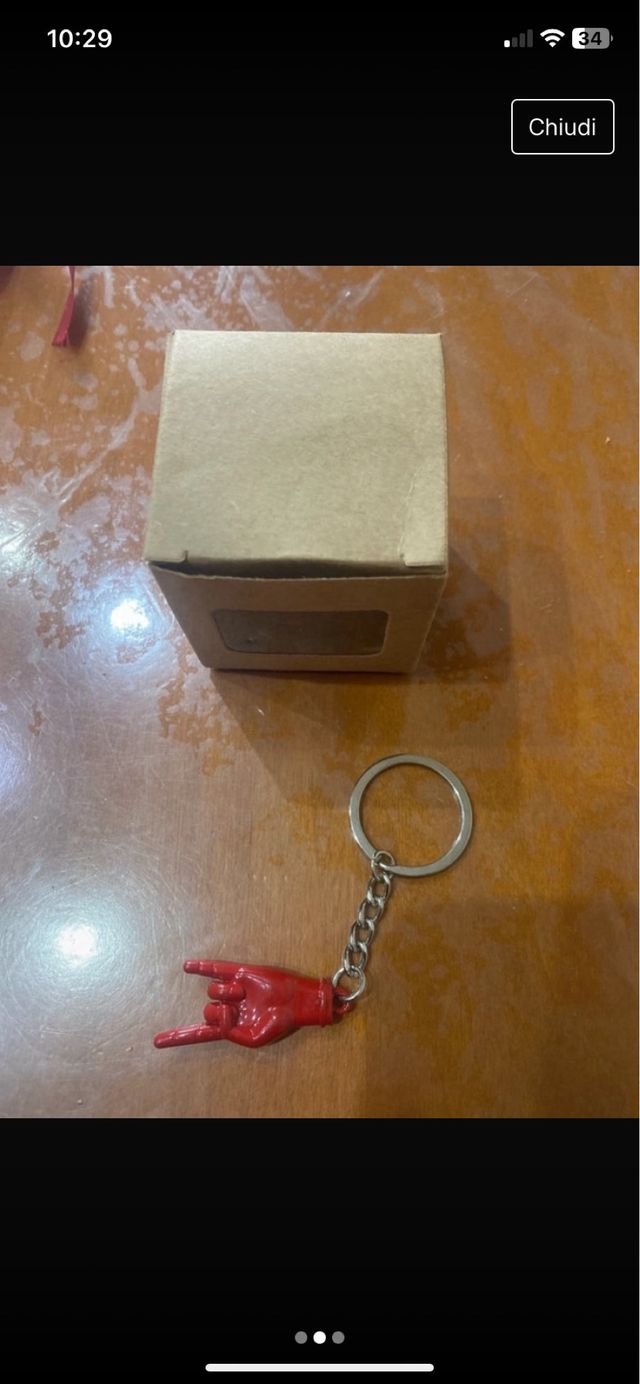 Portachiavi manina corno