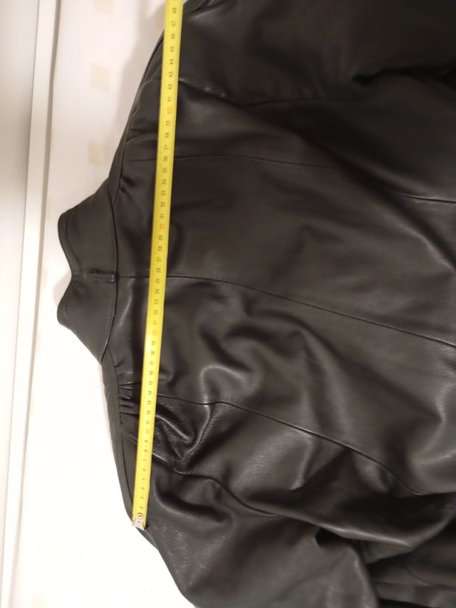 GABARDINA PIEL 🌑 NEGRA