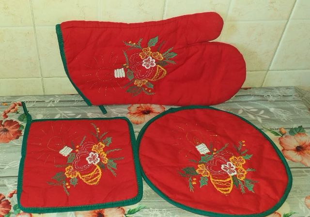 Set da cucina natalizio