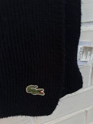 Bufanda grande azul LACOSTE