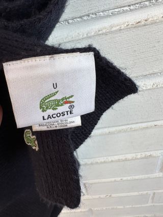 Bufanda grande azul LACOSTE