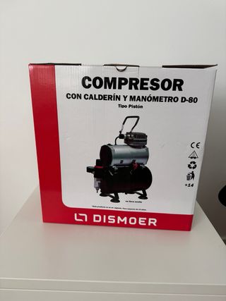 Compresor con calderín y manometro D-80