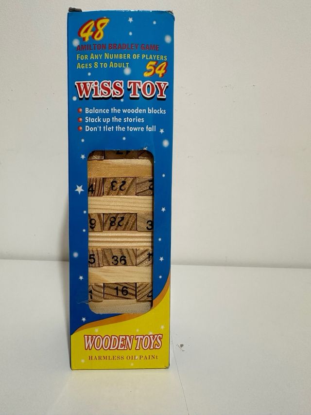 Torre de bloques de madera