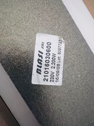 Resistencia de secadora indesit