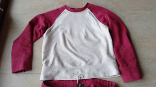Chandal Woman Secret T.40 granate y beig