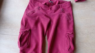Chandal Woman Secret T.40 granate y beig