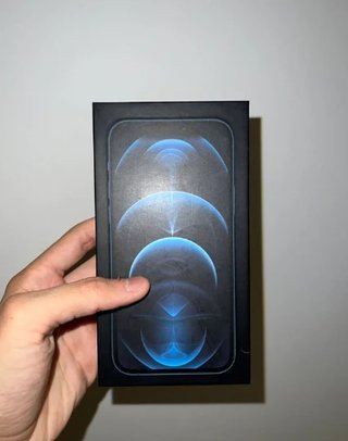 Caja iphone 12 pro azul
