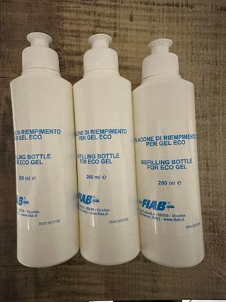 9 Flaconi di riempimento per gel eco 260 ml FIAB