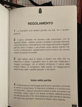 Gioco da tavolo Scarabeo 