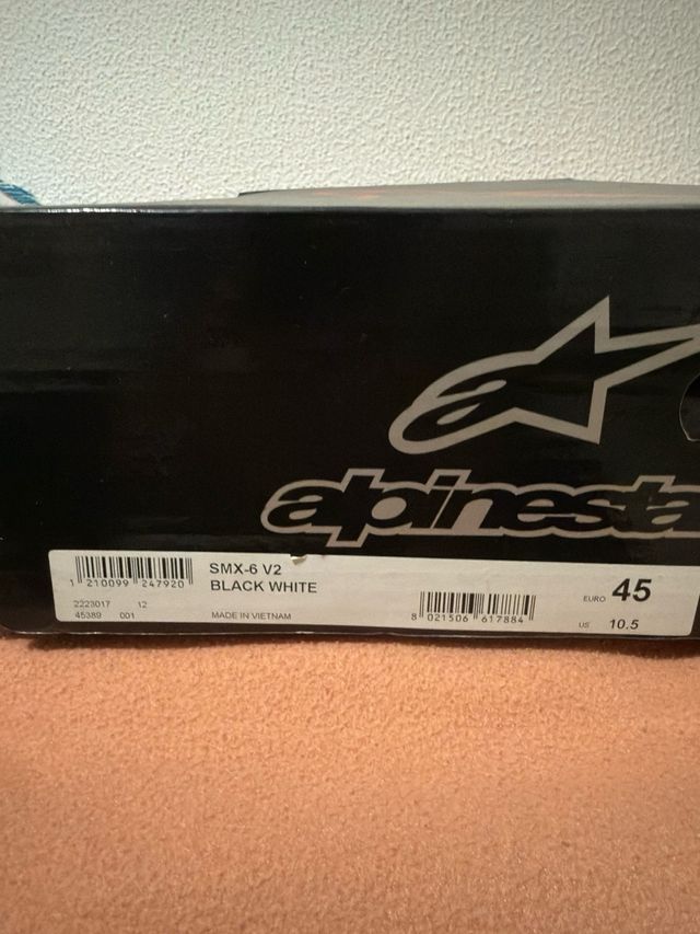 Botas alpinestars SMX-V2 black Whuite