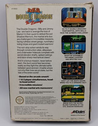 Nintendo NES Double Dragon II: The Revenge PAL ITA